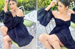 Mouni Roy in a simple and stylish little black dress